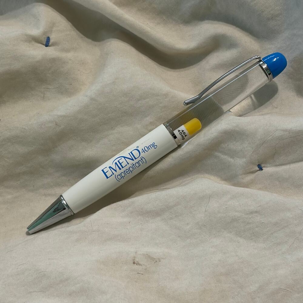 Vtg Emend aprepitant 40mg Pharmaceutical Sales Rep Advertising Pen Floating